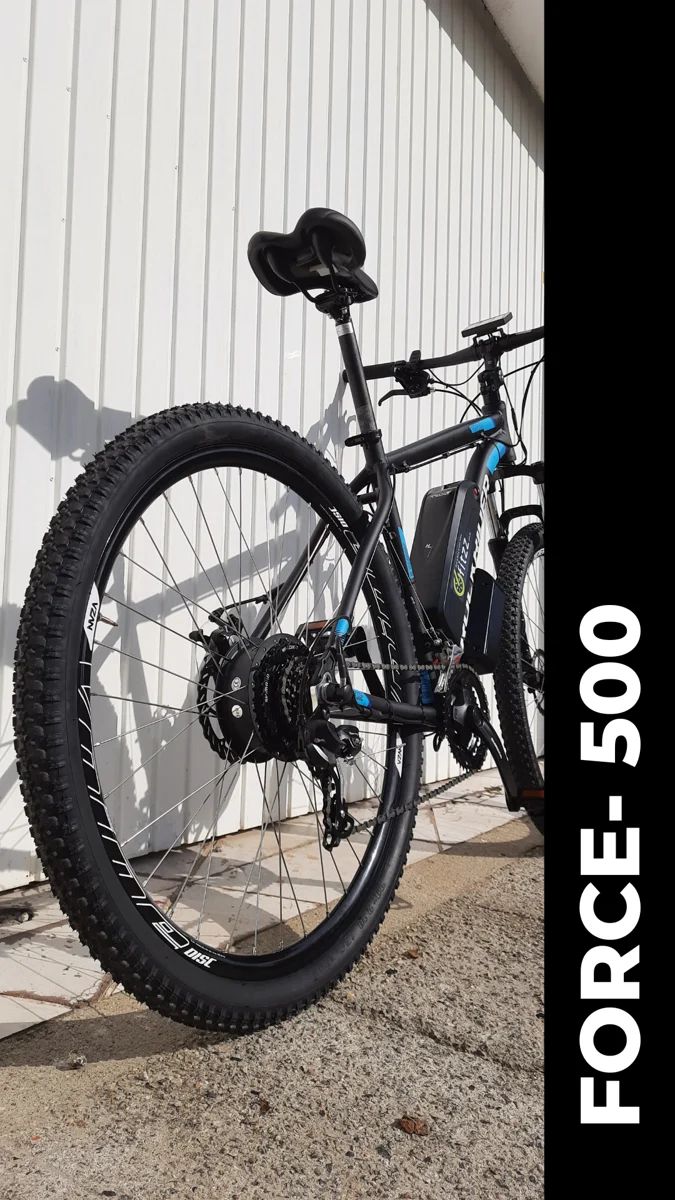 Bicicleta com kit FORCE-500 apresentada na página Fitzz.